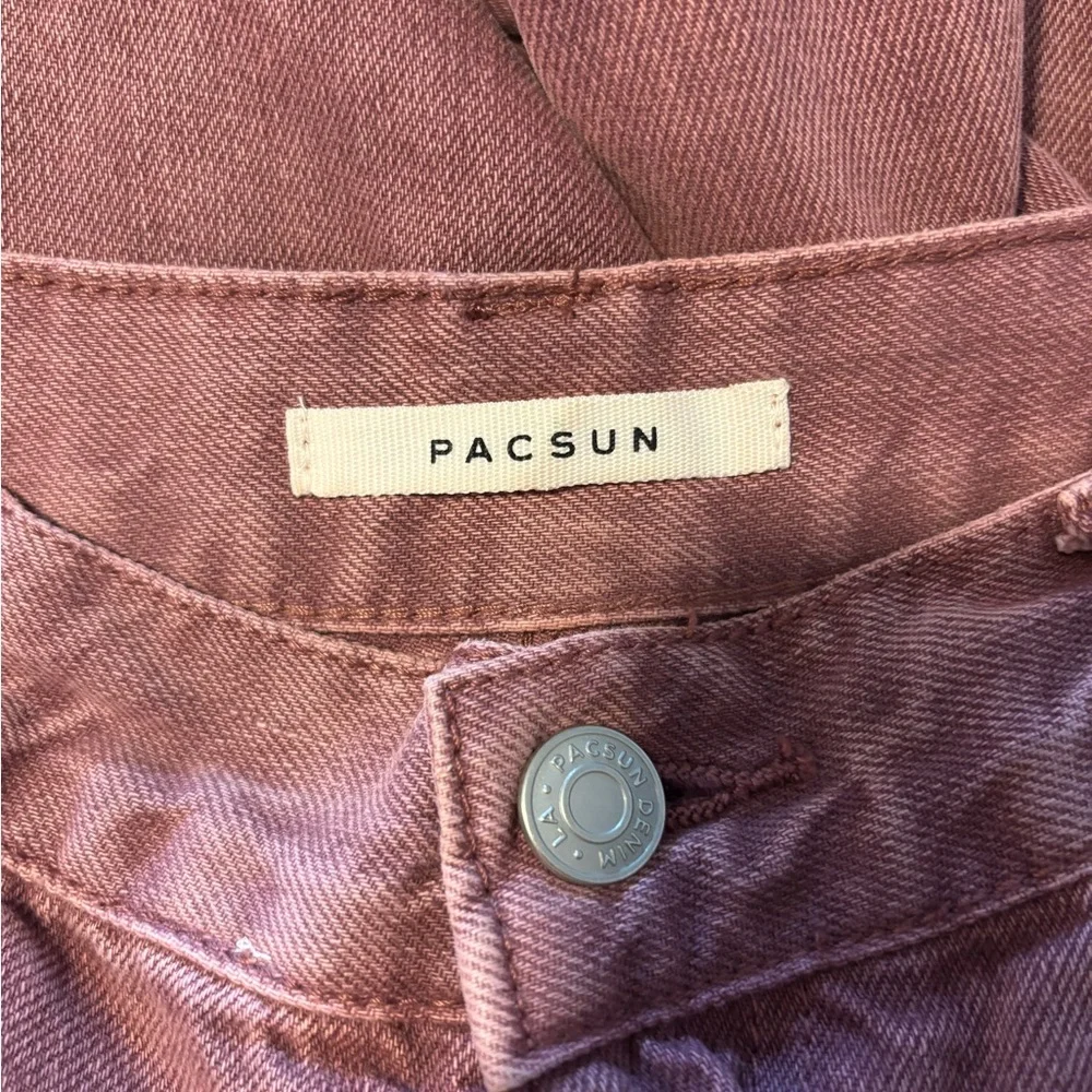 PacSun Dusty Rose Denim Pants - Picture 3 of 9